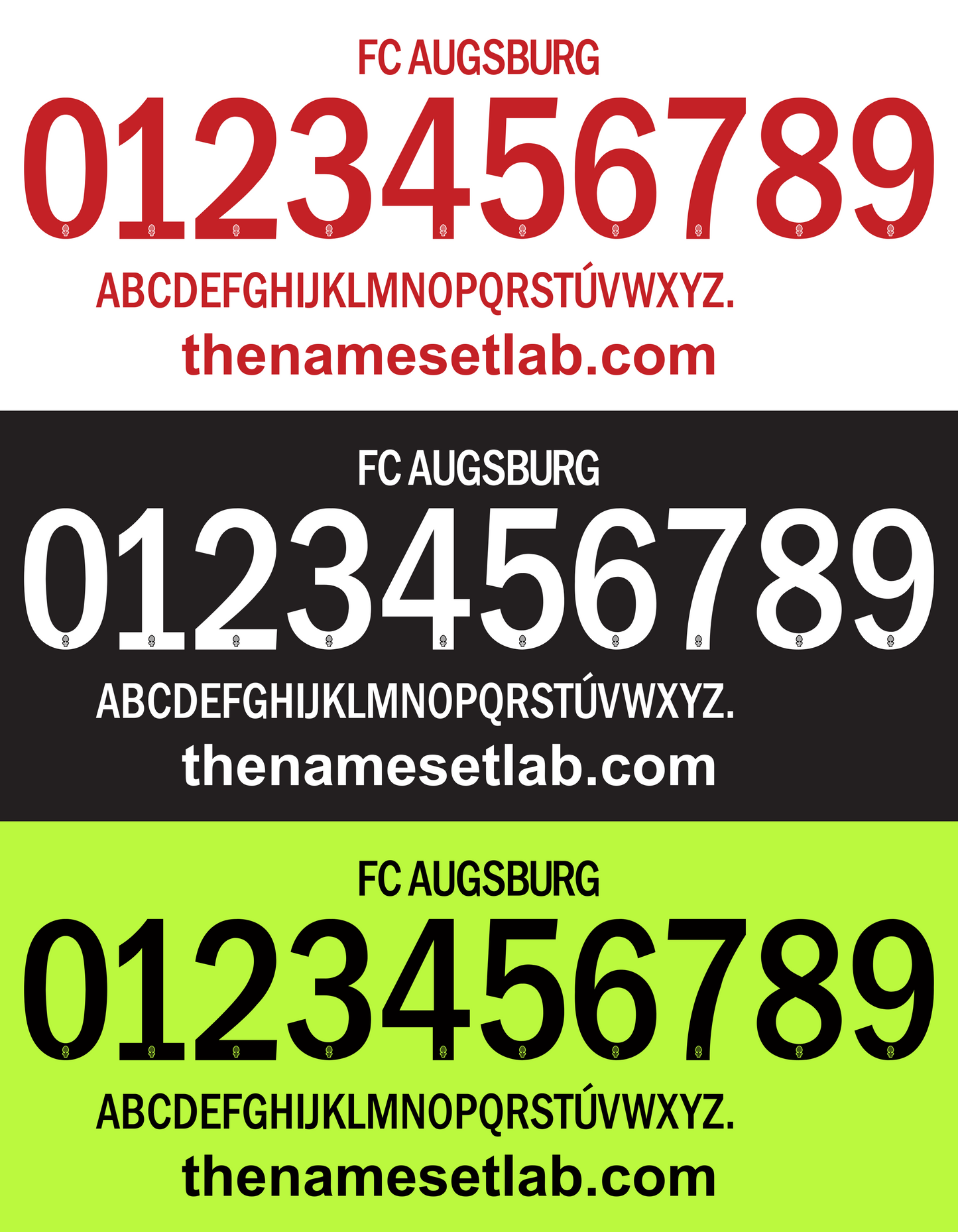 Augsburg 2016-2017 Nameset Mockup