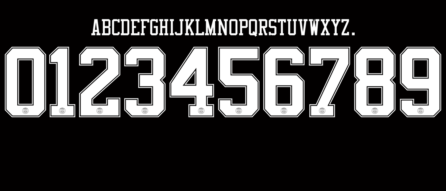 Paris SG UEFA Champions League Third Kit 2018–2019 Nameset mockup