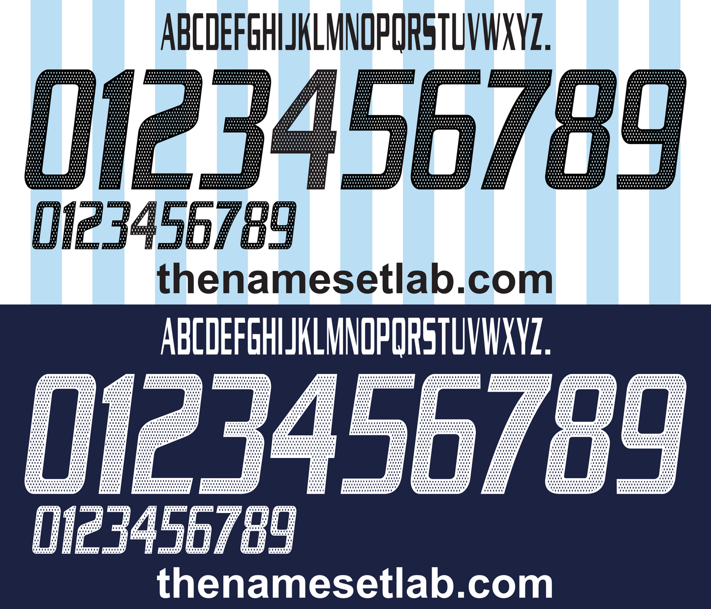 Argentina 2002 Football Nameset AI Vector File