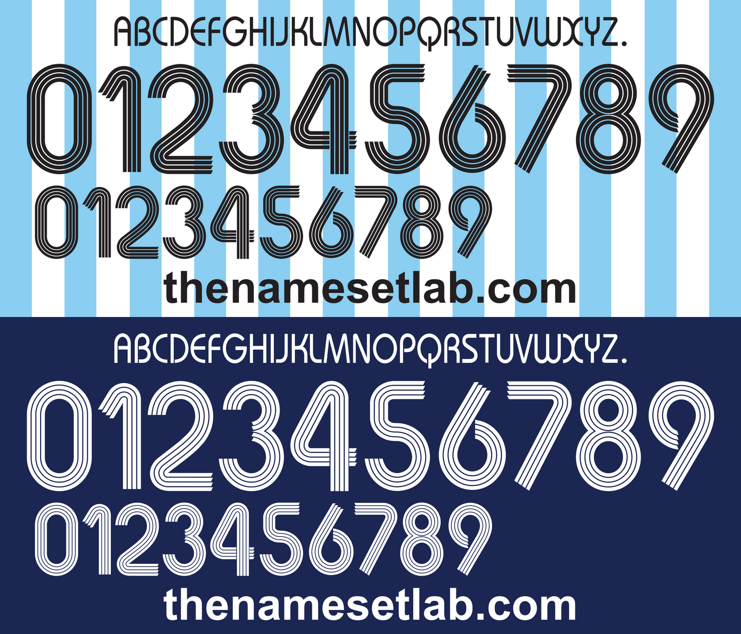Argentina 2006 Football Nameset AI Vector File