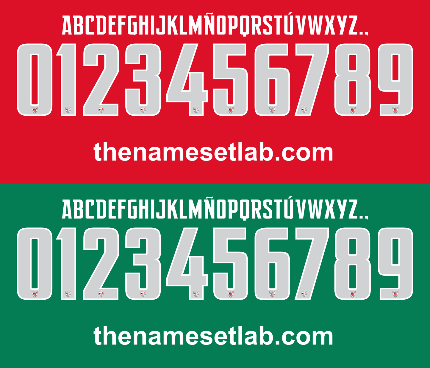 Athletic Bilbao 2016-2017 shirt nameset mockup