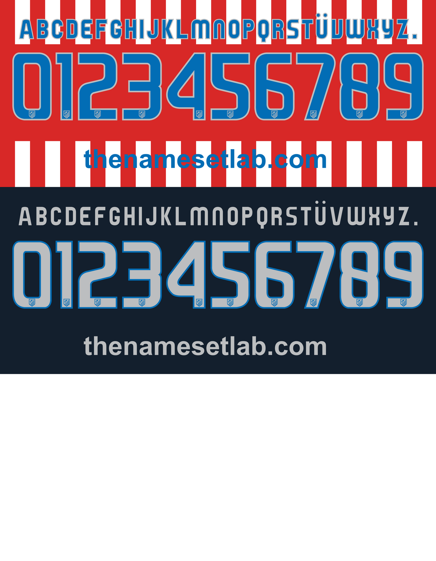 Atletico Madrid 2008-2009 Nameset AI Vector File