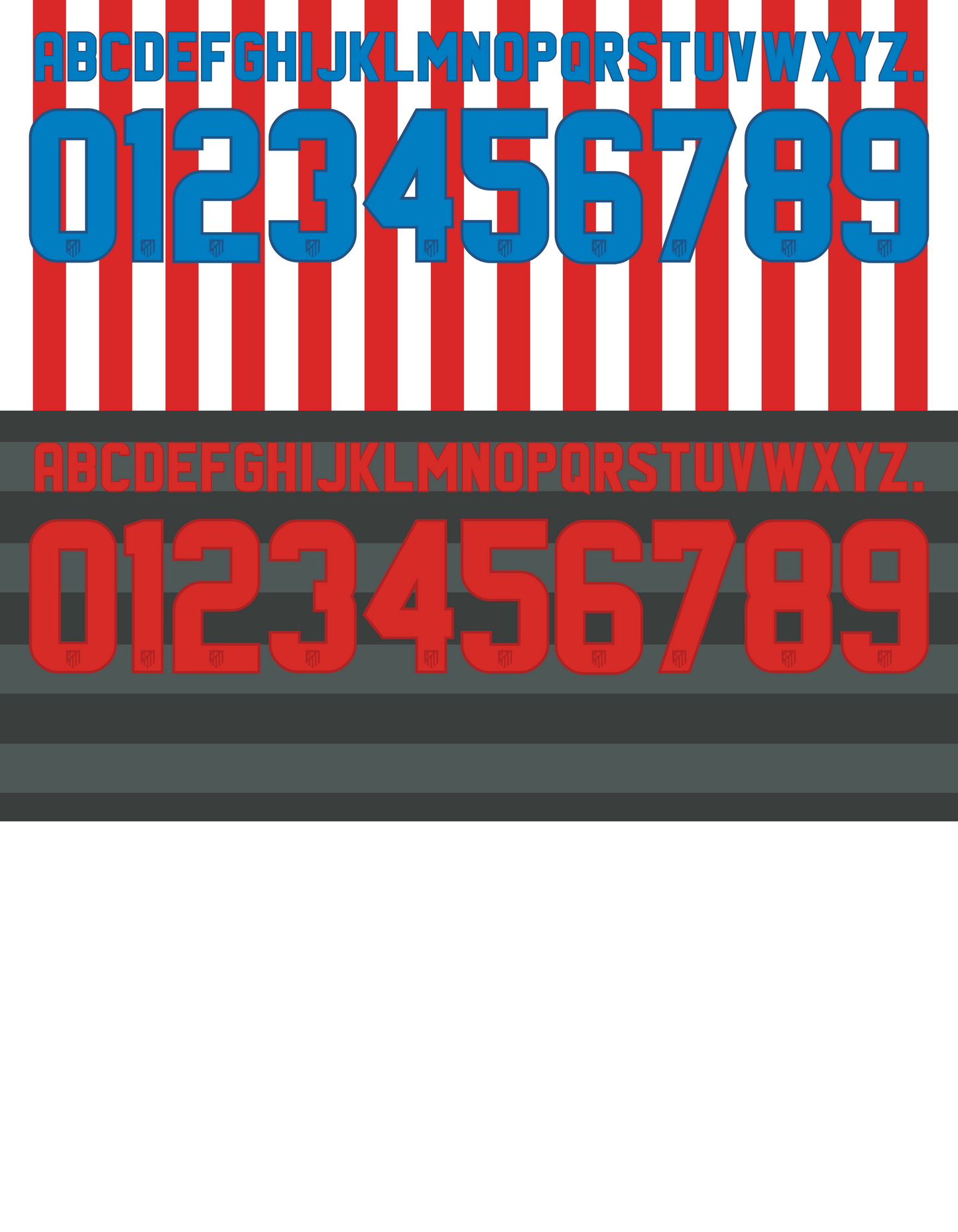Atletico Madrid 2009-2010 Nameset AI Vector File