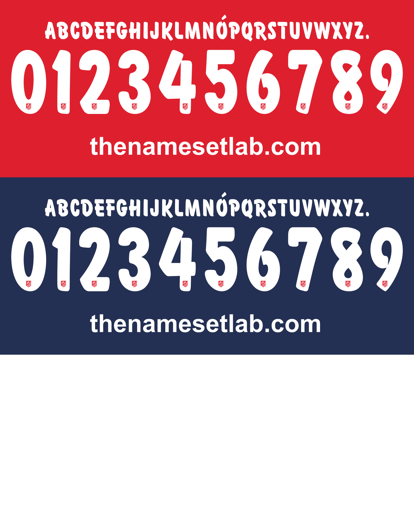Atletico Madrid 2015-2016 Nameset AI Vector File