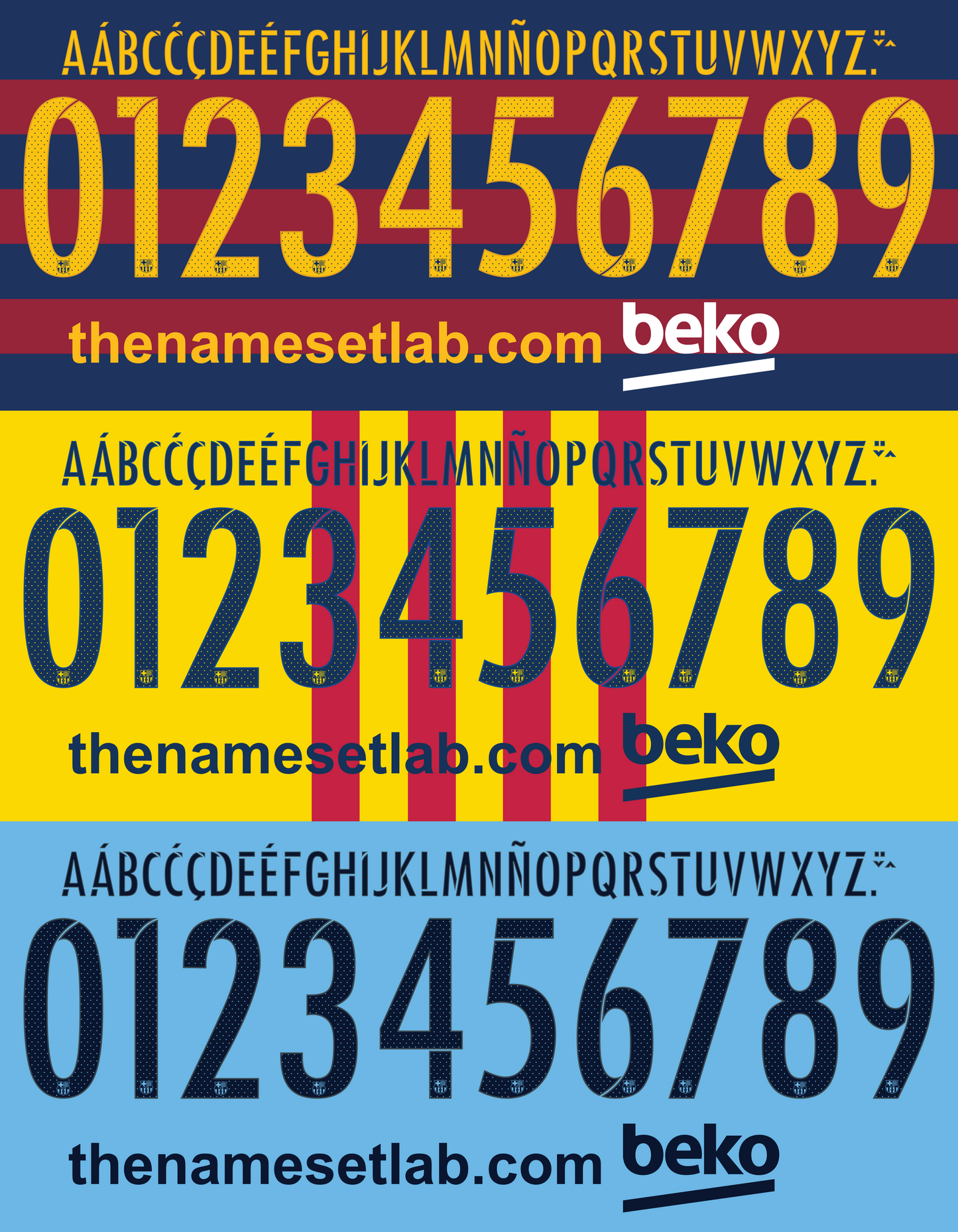 barcelona 2015-2016 nameset shirt nameset graphic