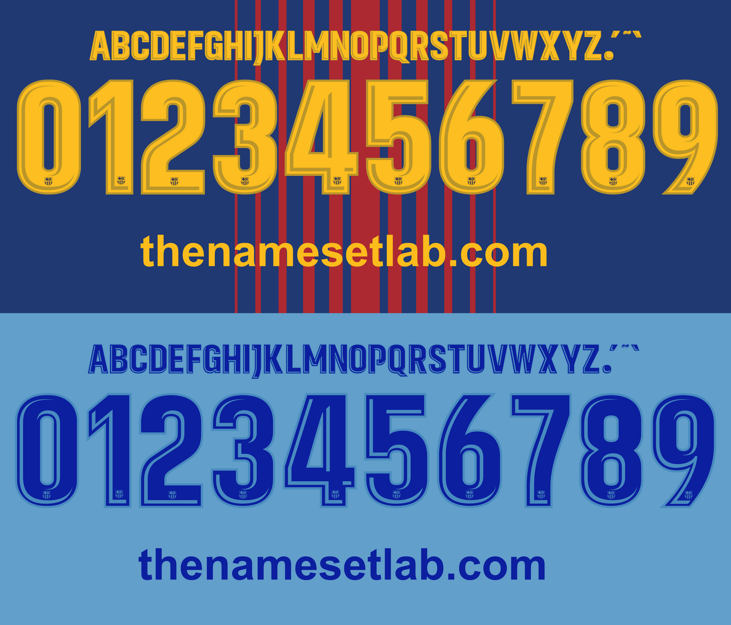 barcelona 2017-2018 liga nameset shirt nameset graphic