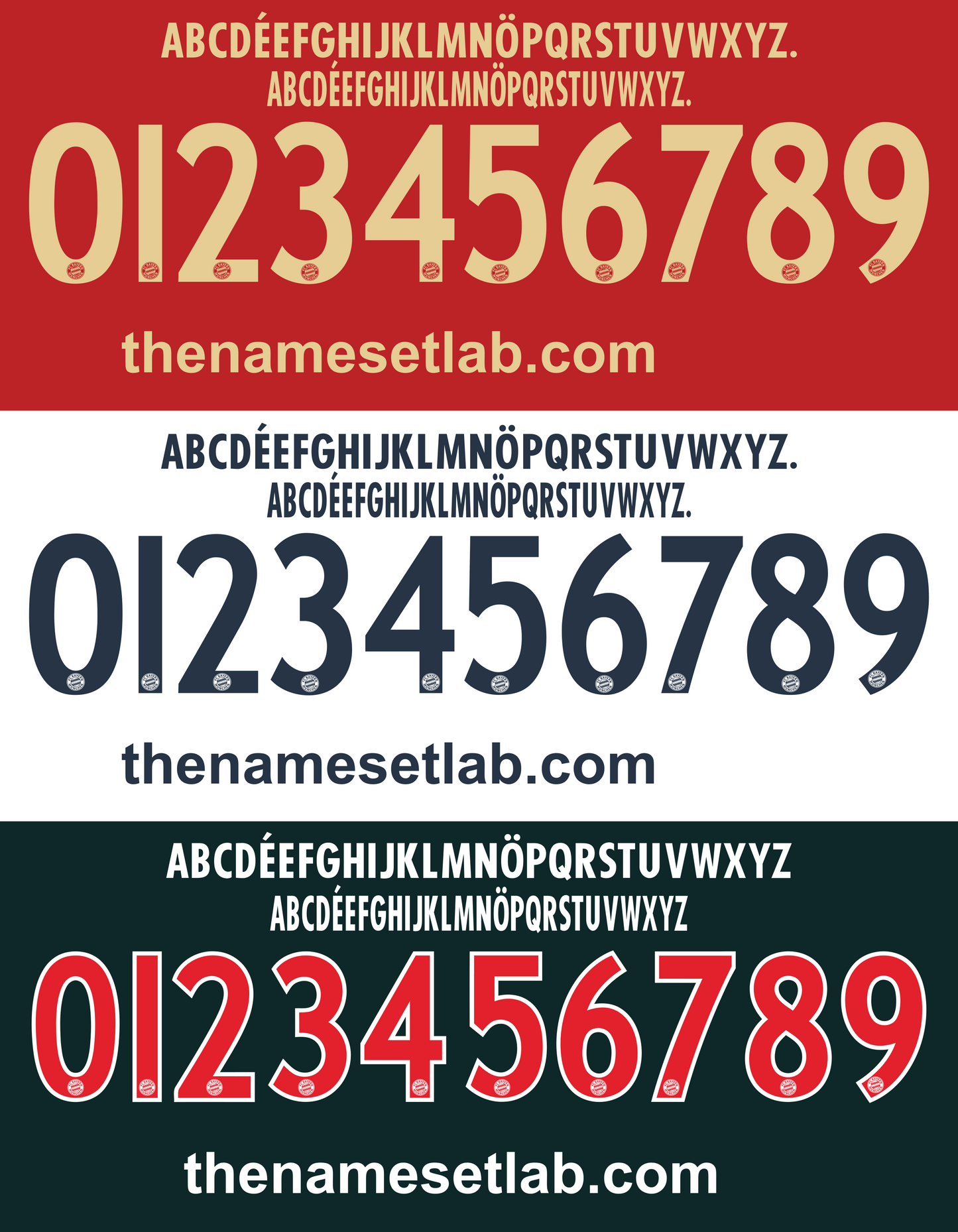 Bayern Munich 2011-2012 Nameset AI Vector File
