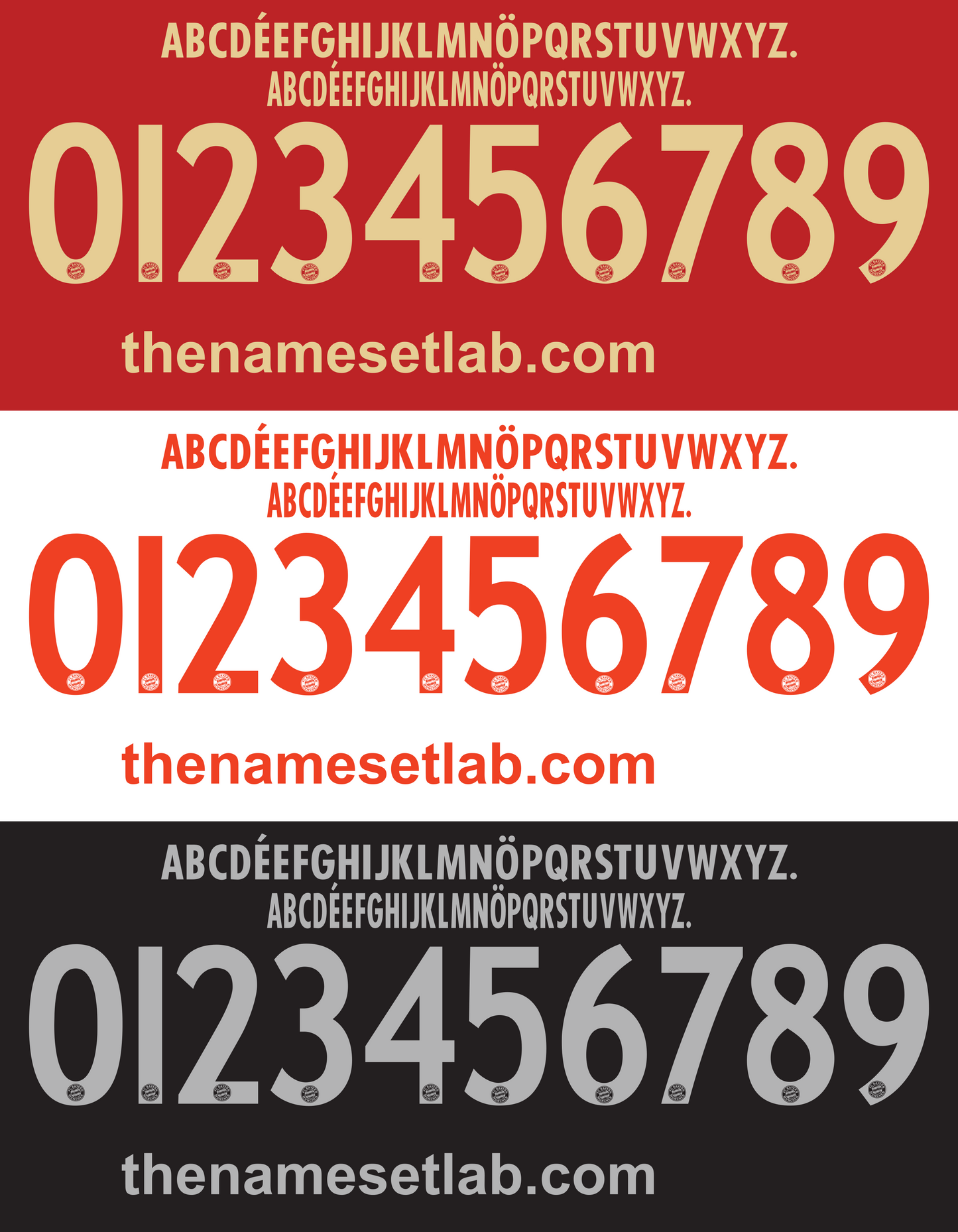 Bayern Munich 2012-2013 Nameset AI Vector File