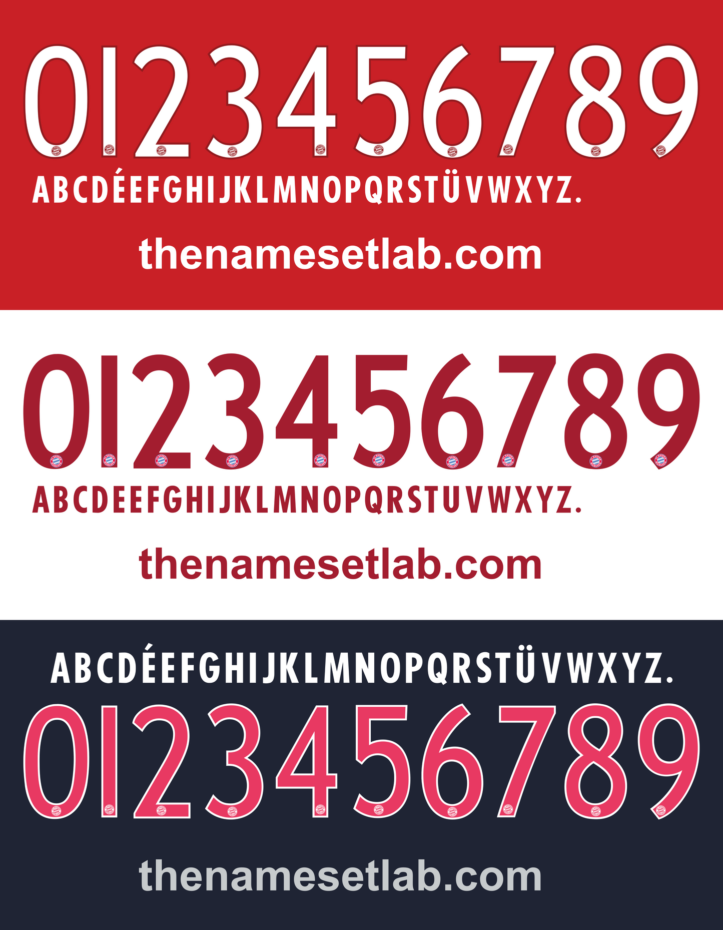 Bayern Munich 2015-2016 Nameset AI Vector File