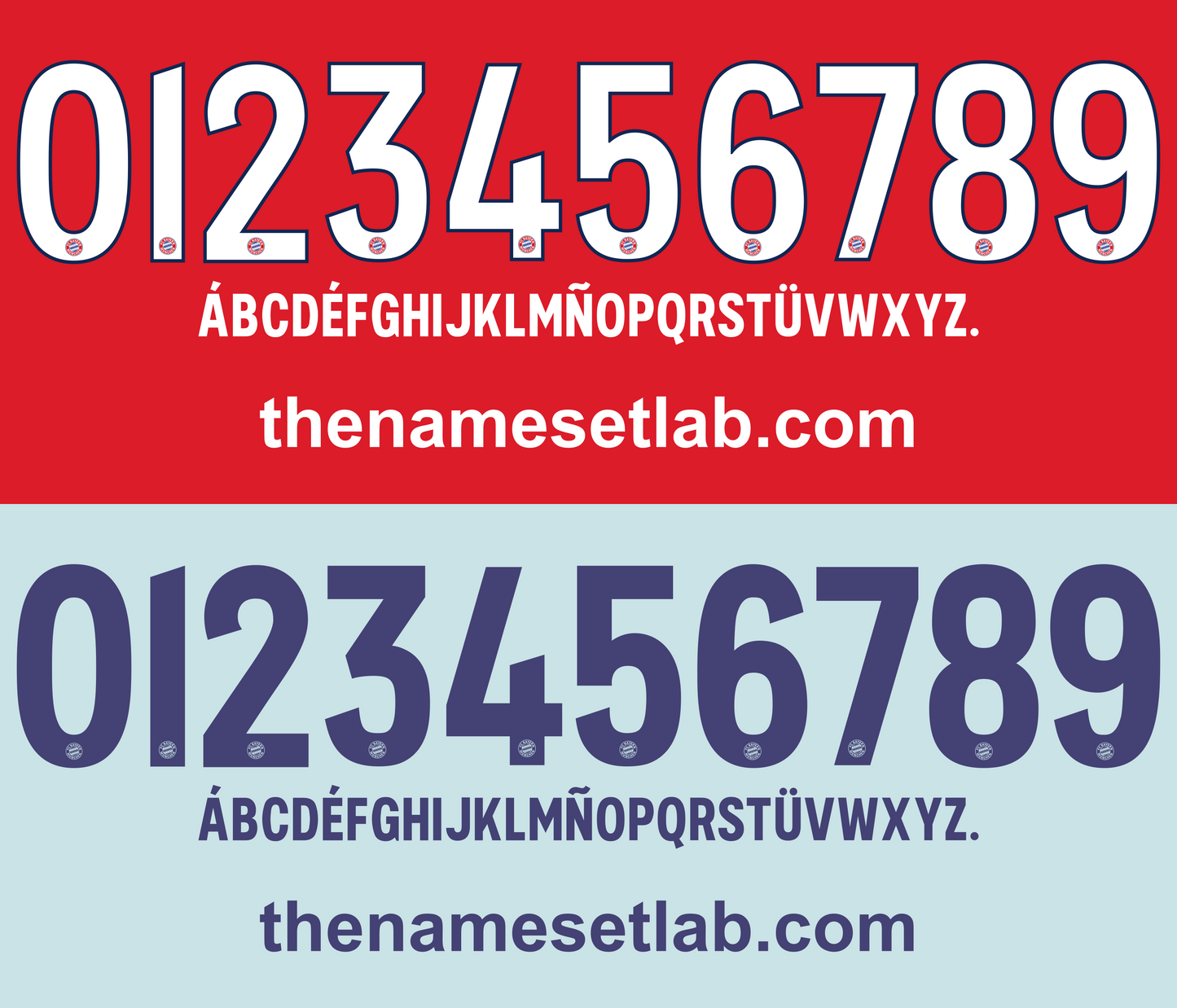 Bayern Munich 2018-2019 Nameset AI Vector File
