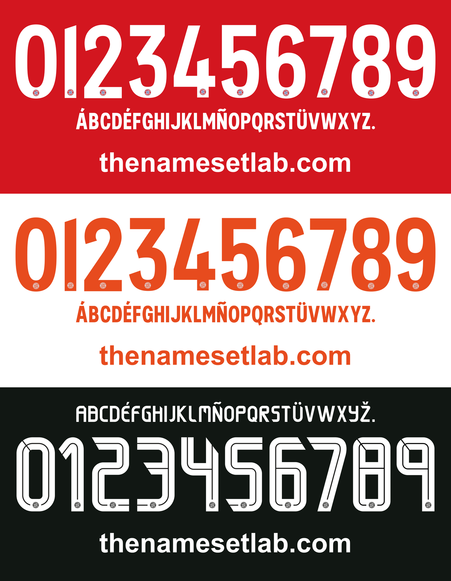 Bayern Munich 2020-2021 Nameset AI Vector File