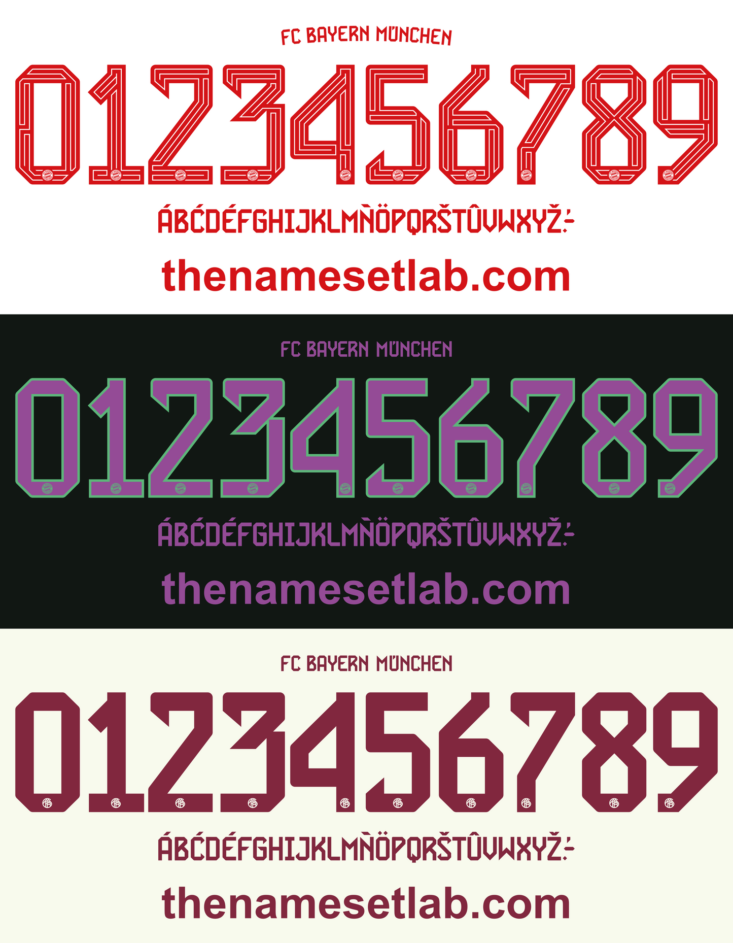Bayern Munich 2023-2024 Nameset AI Vector File