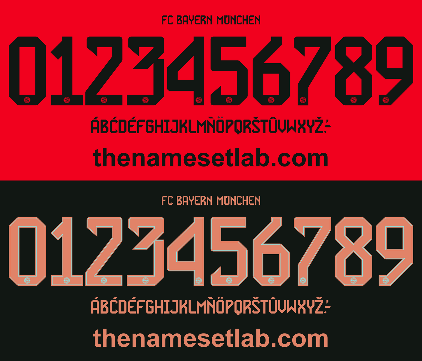 Bayern Munich 2024-2025 Nameset AI Vector File