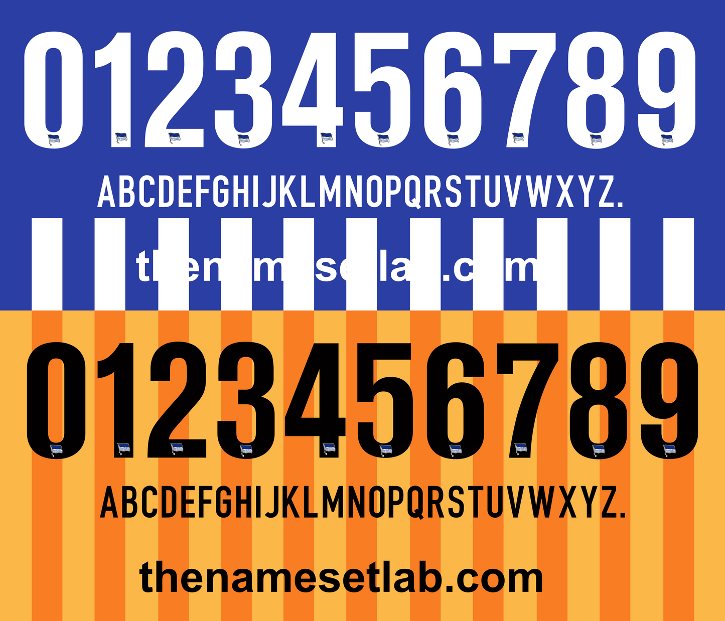 Hertha Berlin 2013-2014 Nameset AI Vector File