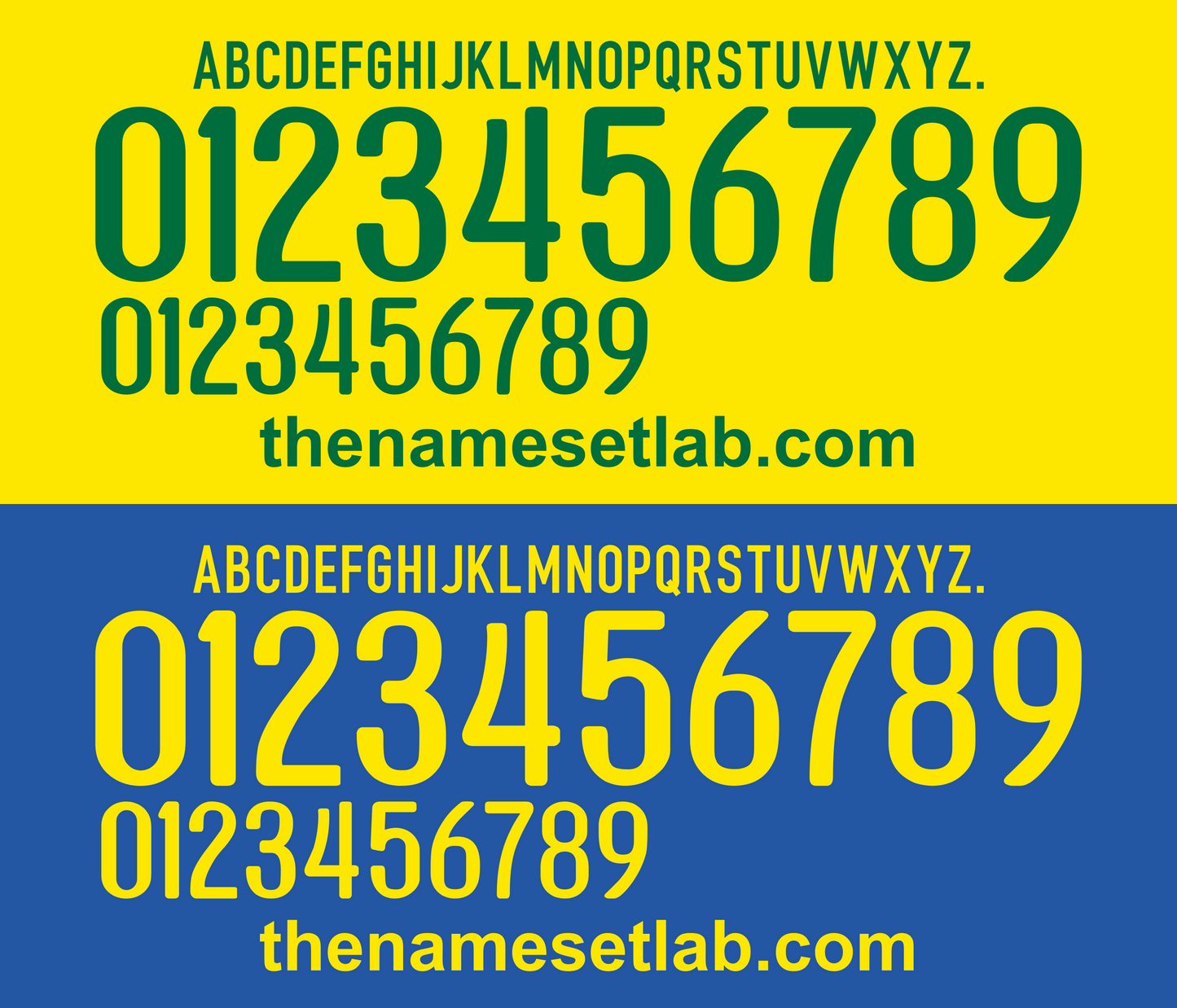 Brazil 2008-2010 Football Nameset AI Vector File