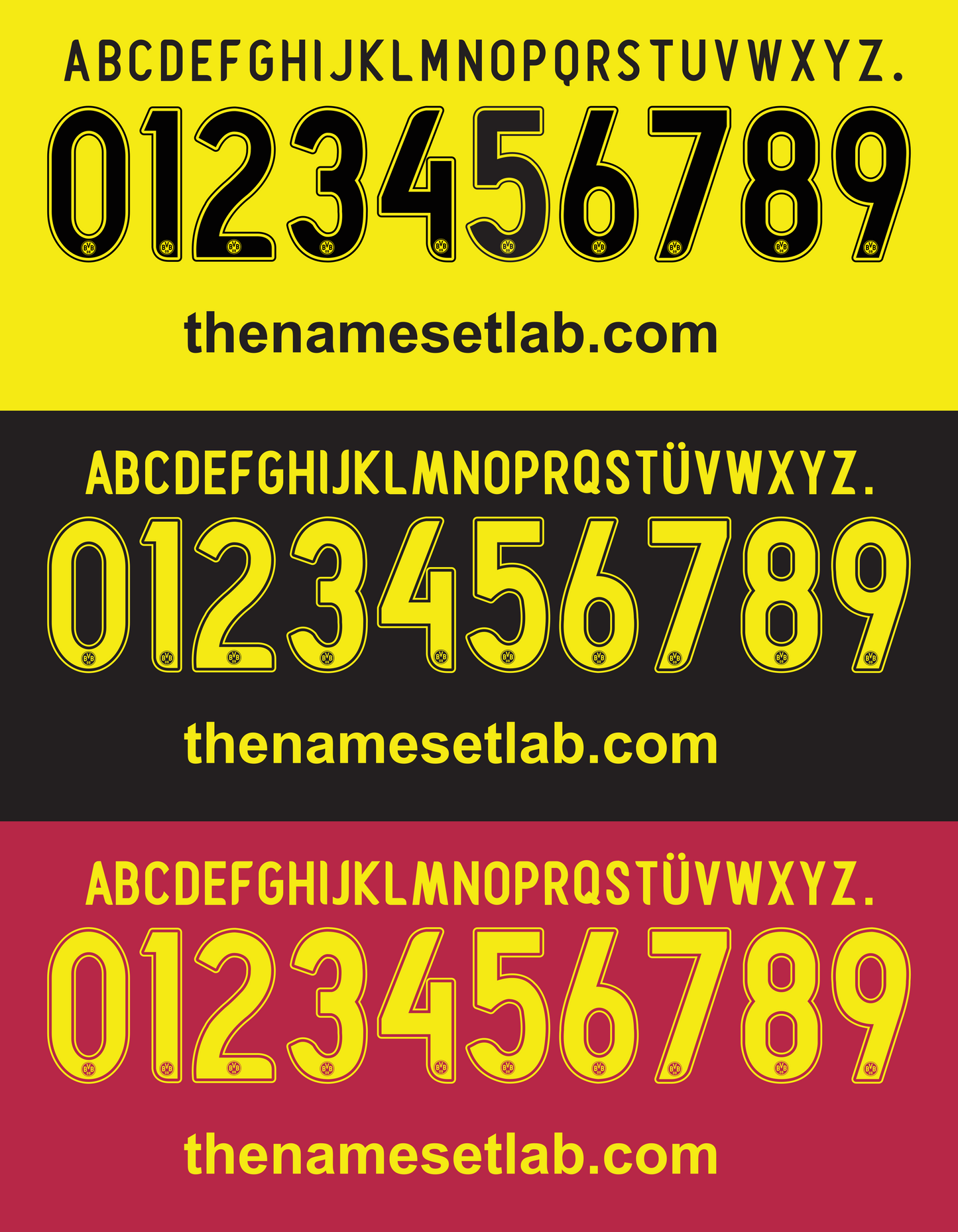 Dortmund 2008-2010 Nameset AI Vector File