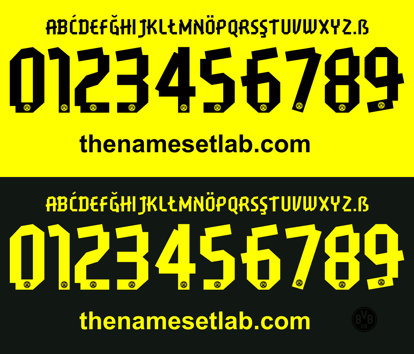 Dortmund 2012-2014 Nameset AI Vector File