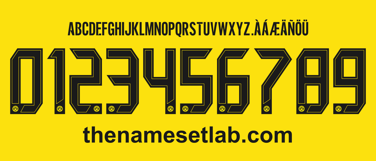 Dortmund 2024-2025 Nameset AI Vector File