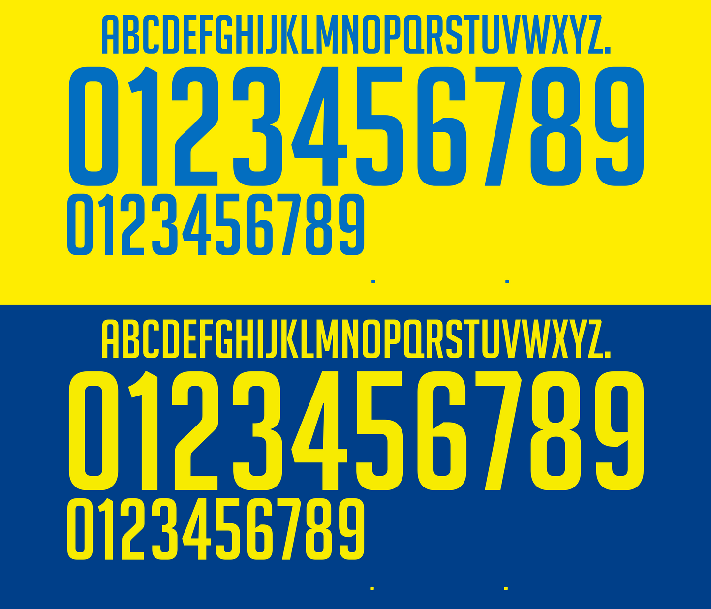 Ecuador 2014 Football Nameset AI Vector File
