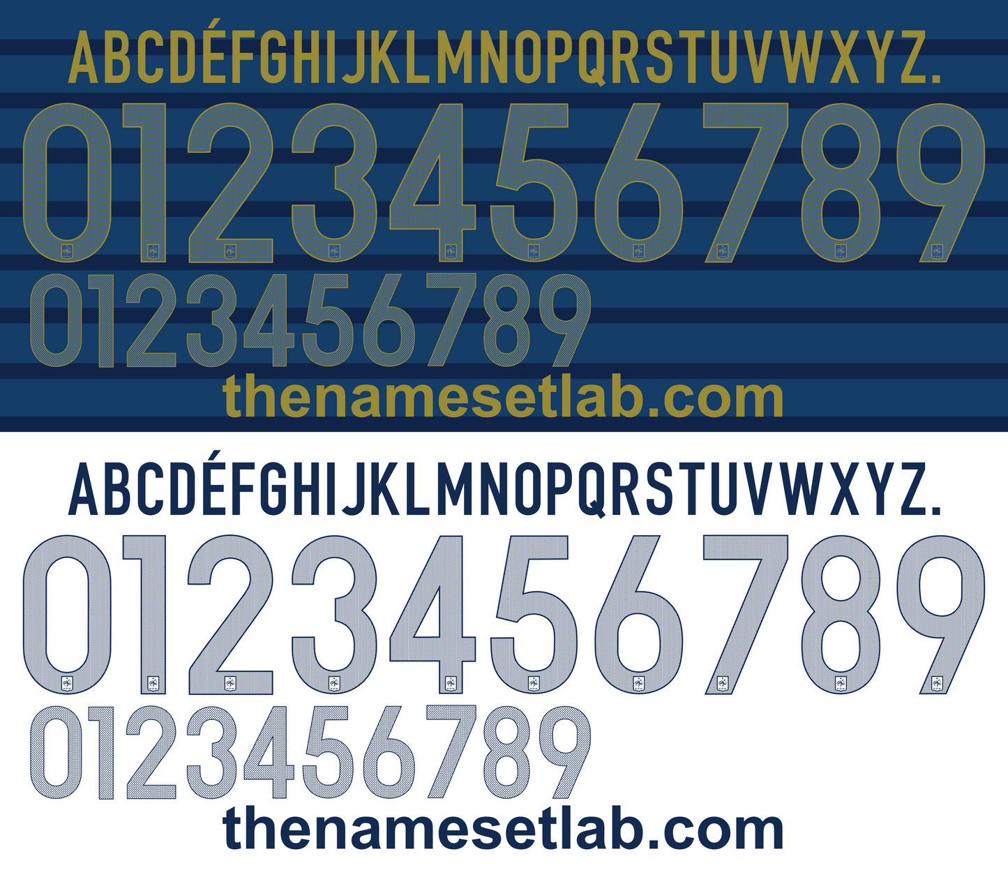 France 2012 Football Nameset AI Vector File