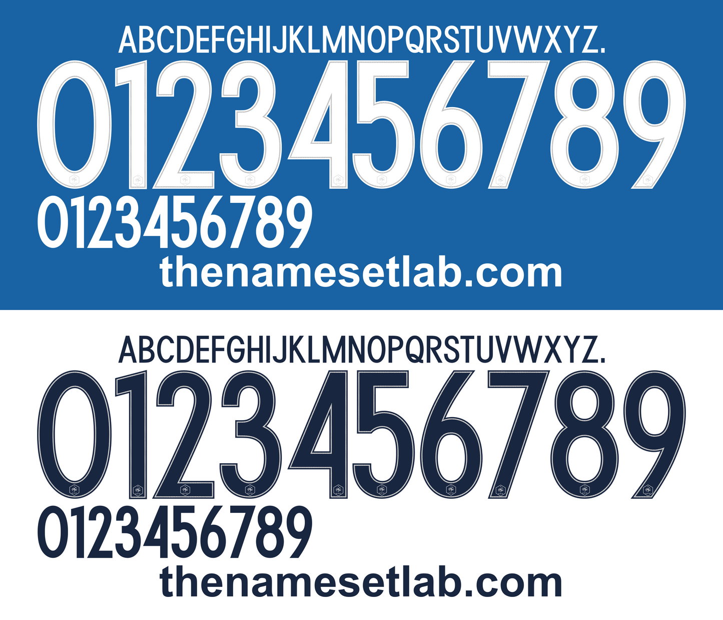 France 2016 Football Nameset AI Vector File