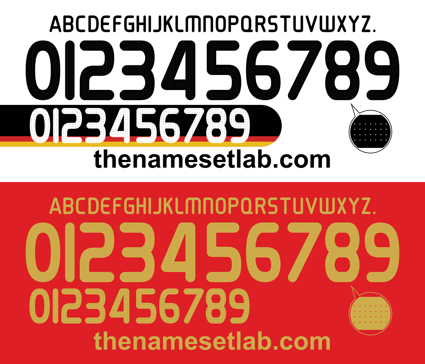Germany 2008 Football Nameset AI Vector File
