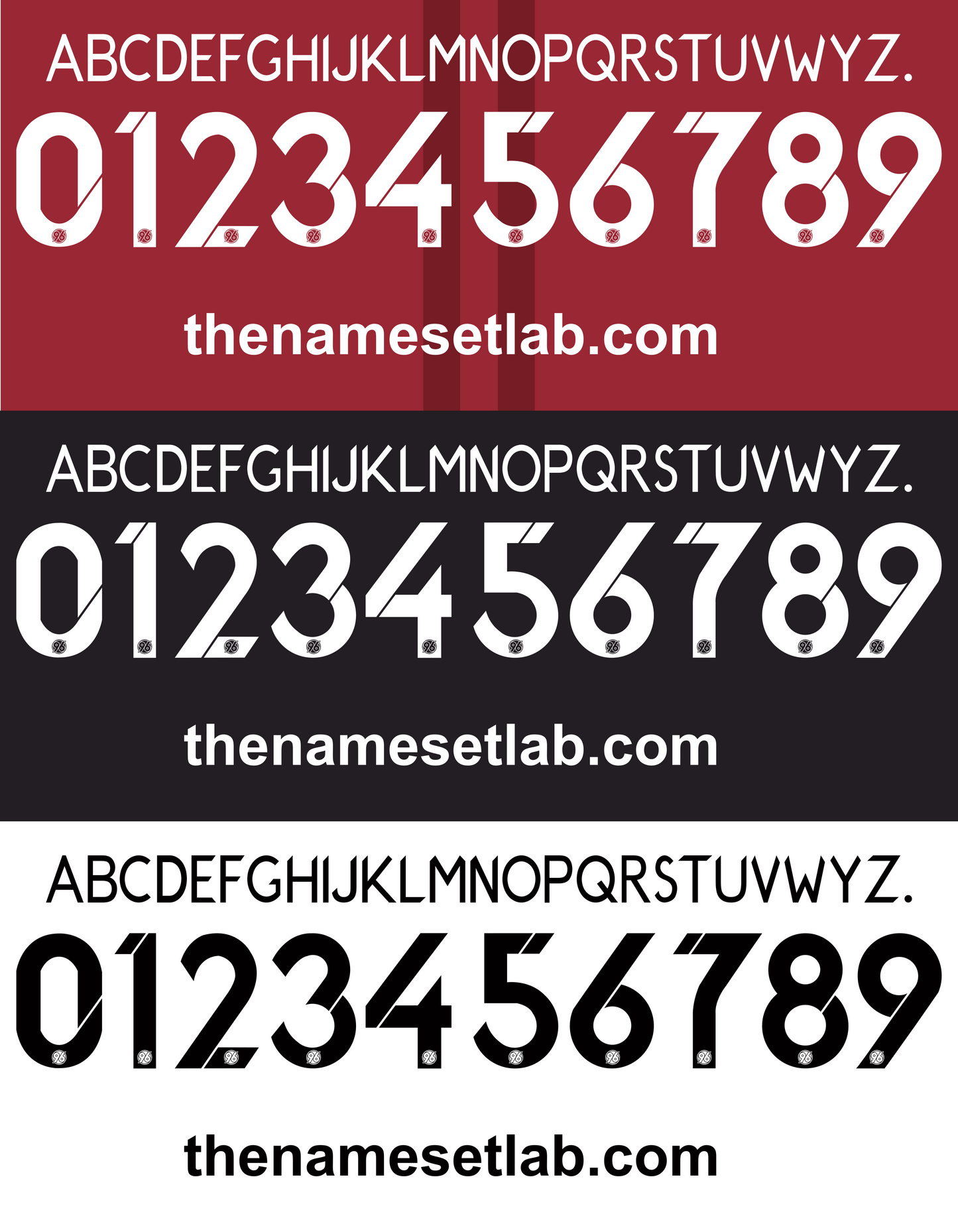 Hannover 2014-2015 Nameset AI Vector File