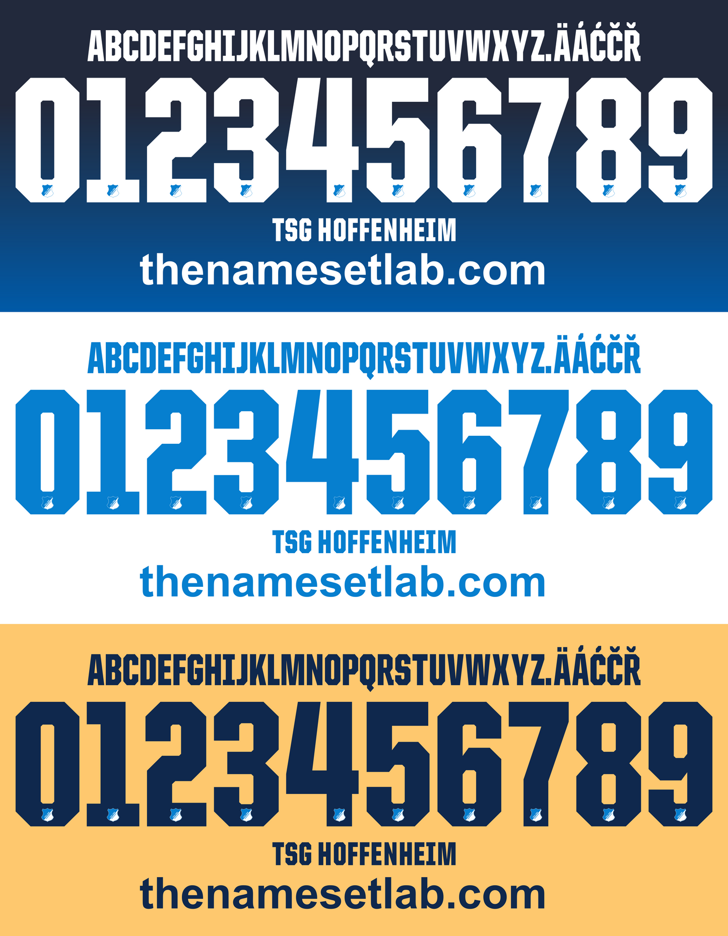 Hoffenheim 2017-2018 Nameset AI Vector File