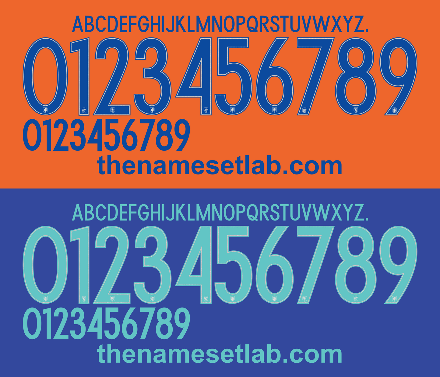 Holland 2016 Football Nameset AI Vector File