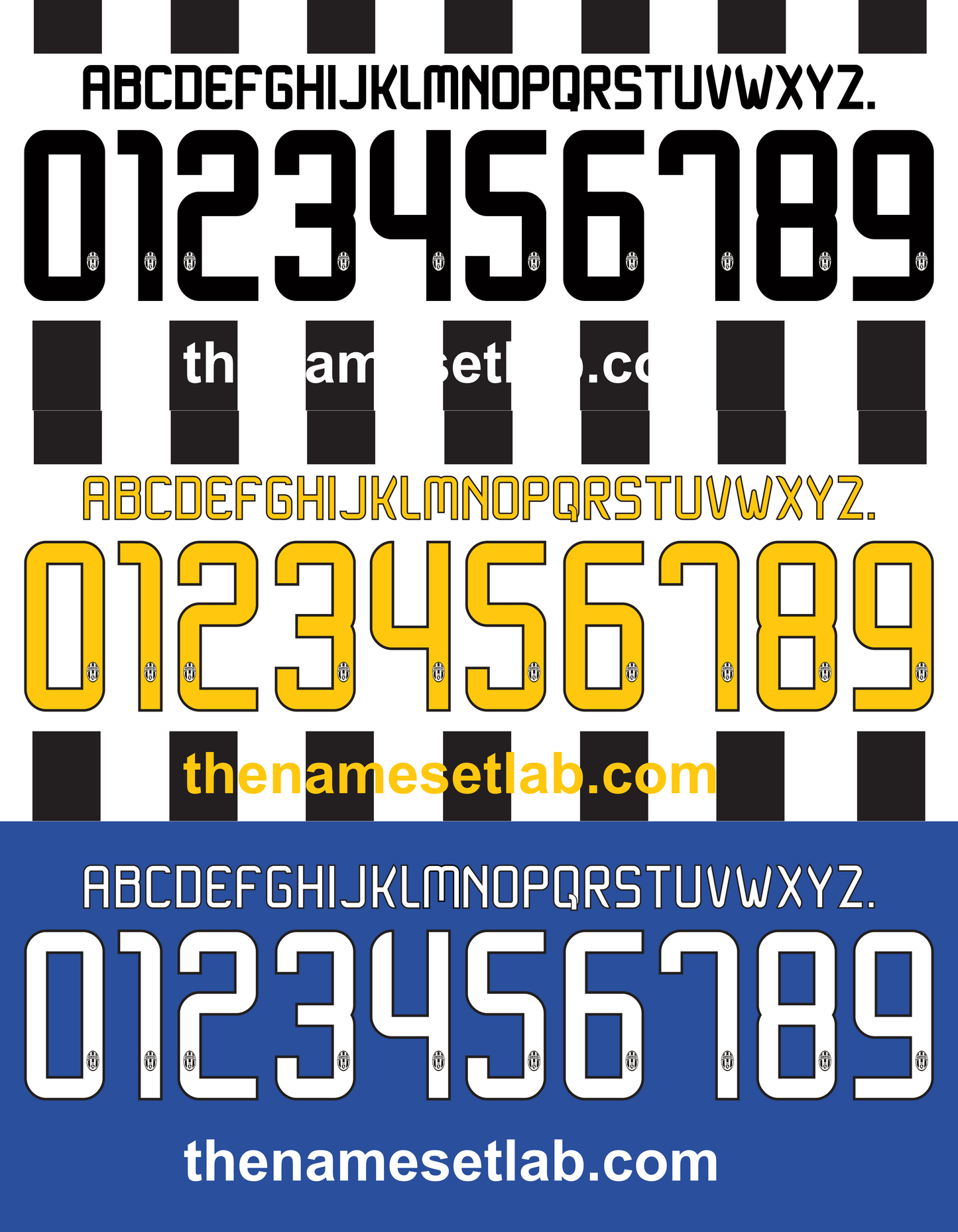 Juventus 2014-2015 Nameset AI Vector File