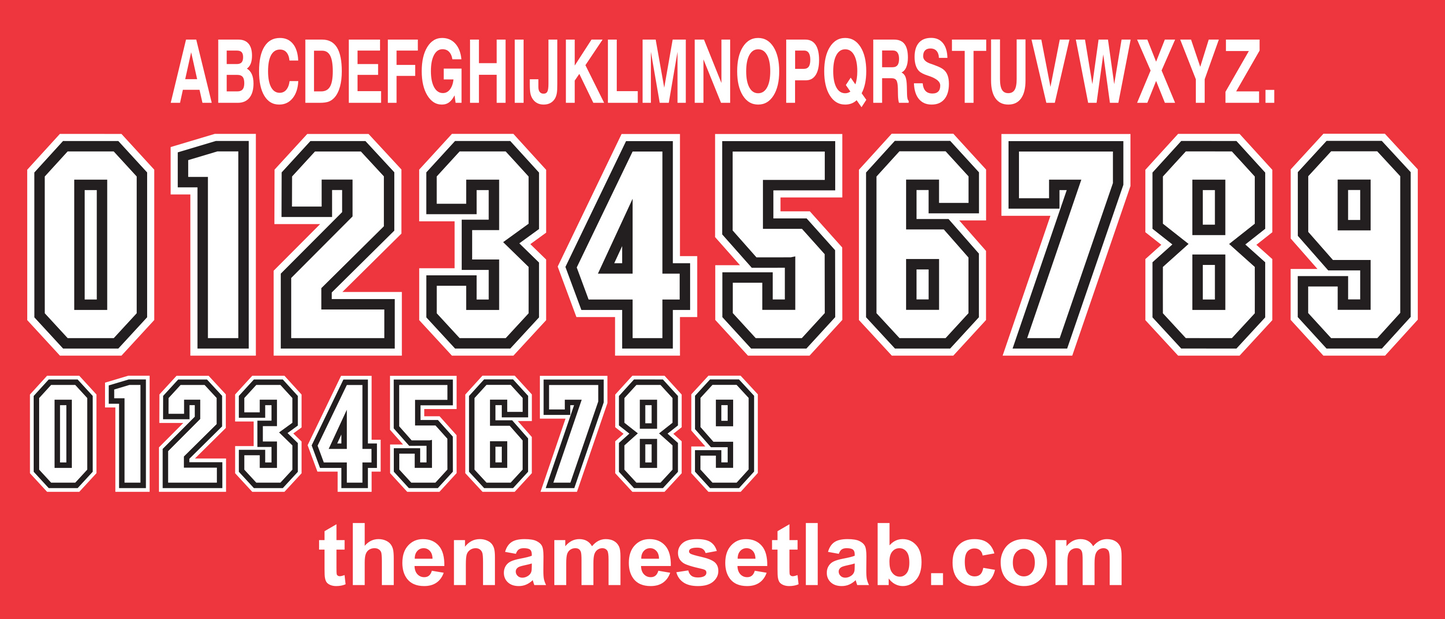 South Korea 1996 Football Nameset AI Vector File