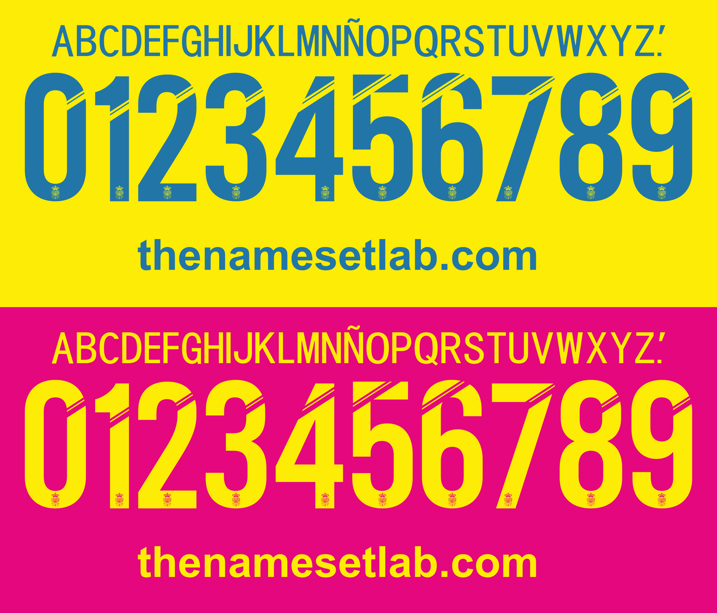Las Palmas 2015-2016 Nameset Mockup