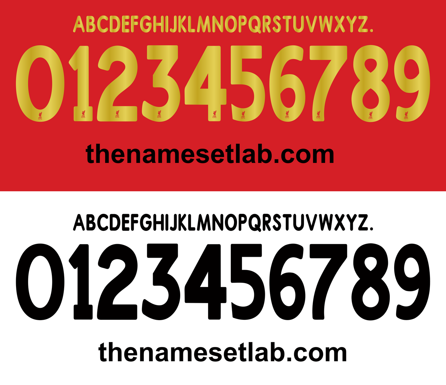 Liverpool 2005-2006 UCL / Cup Font Nameset AI Vector File
