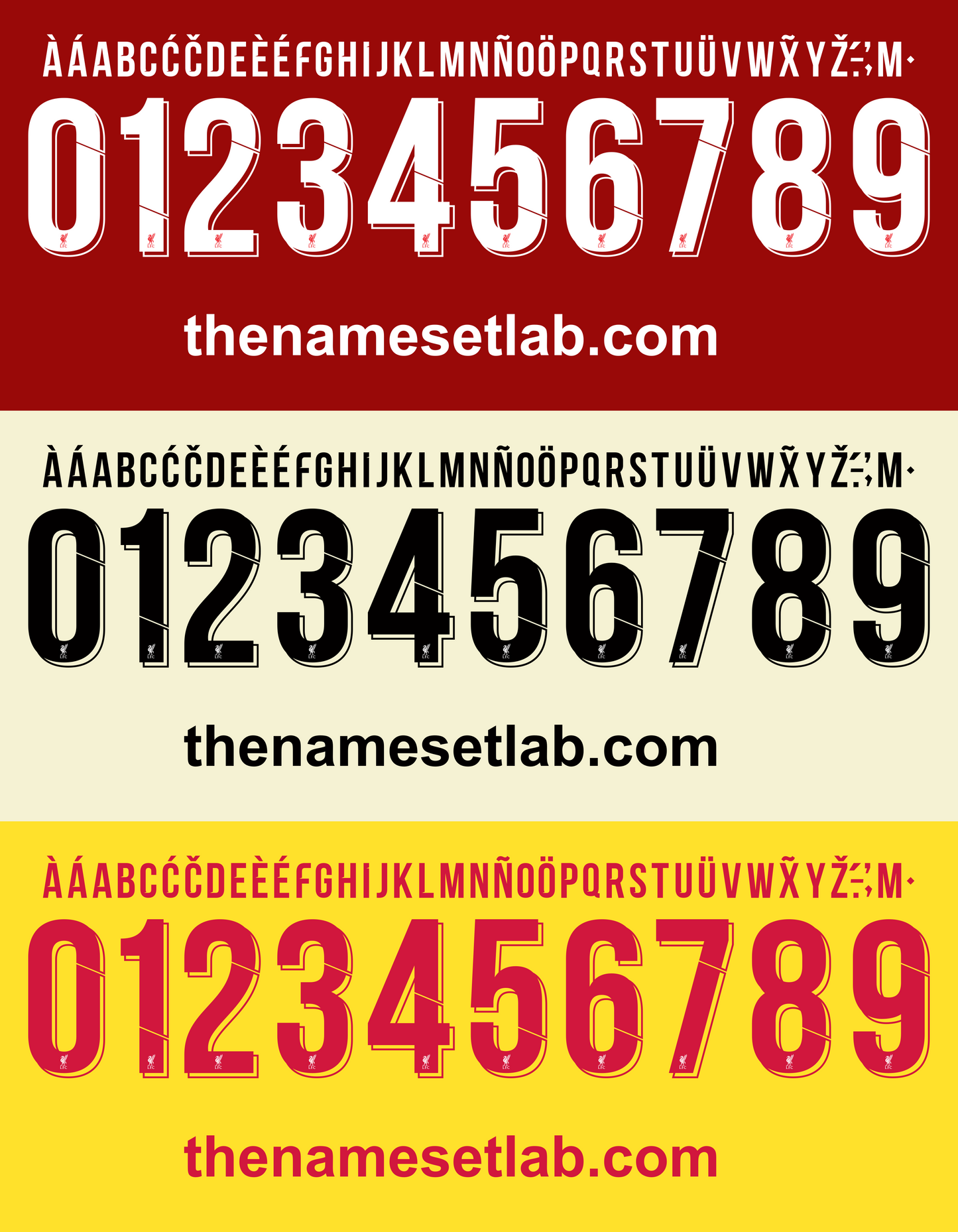 Liverpool 2021-2022 UCL / Cup Font Nameset AI Vector File