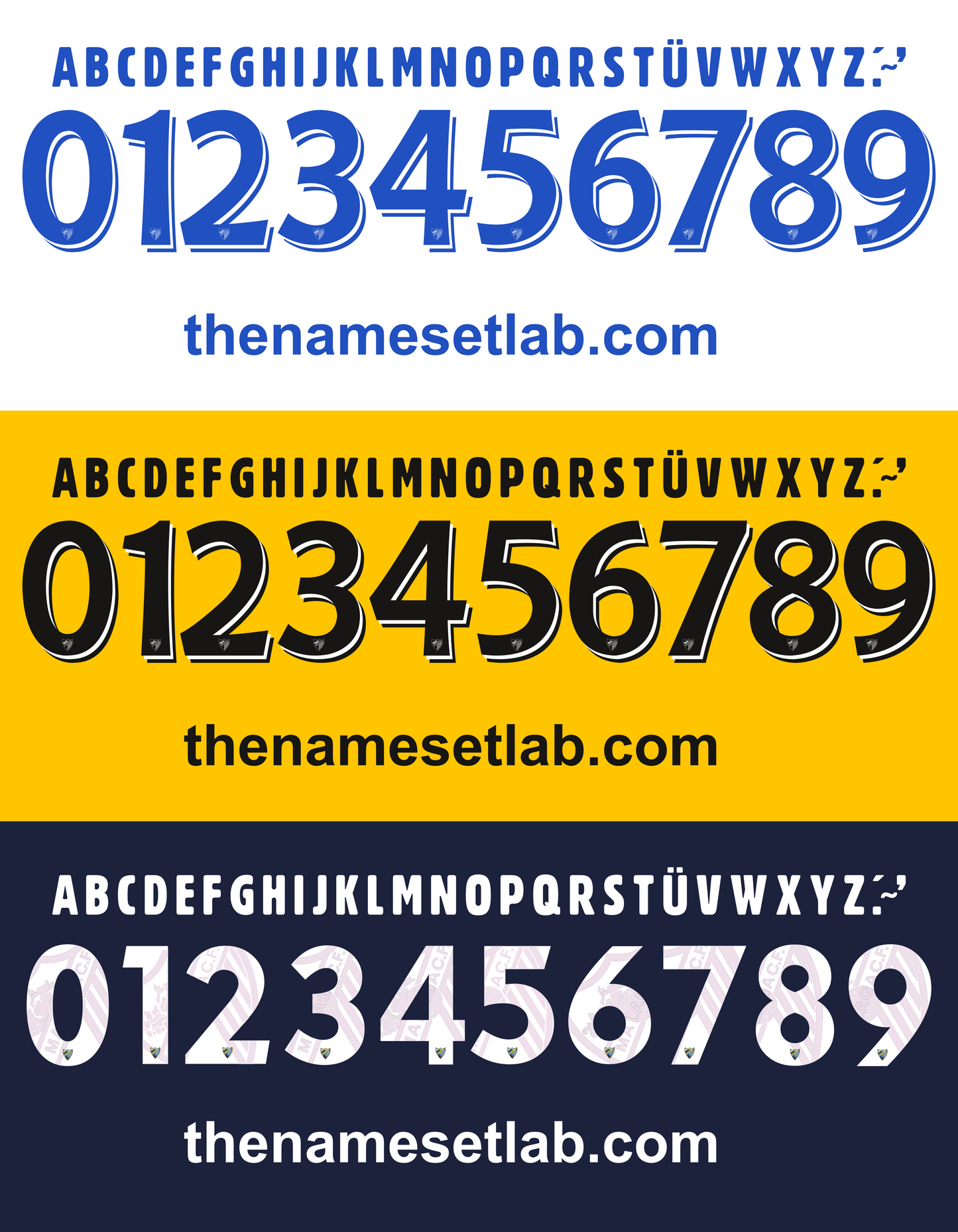 Malaga 2016-2017 Nameset Mockup