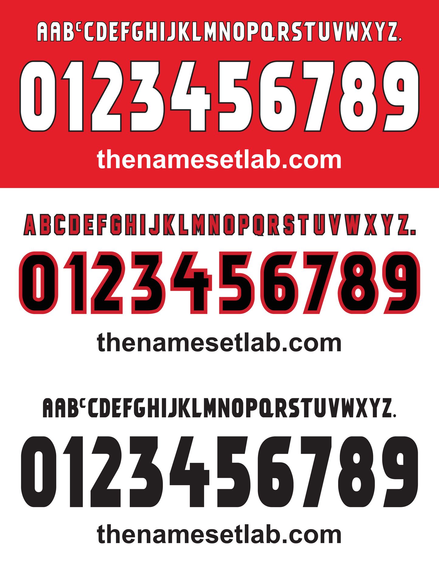 Manchester United 1997-1999 nameset Classic Premier font vector file