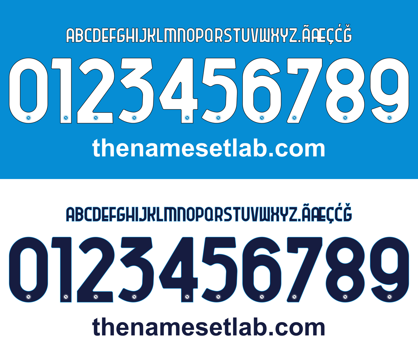 Napoli 2024-2025 Nameset AI Vector File