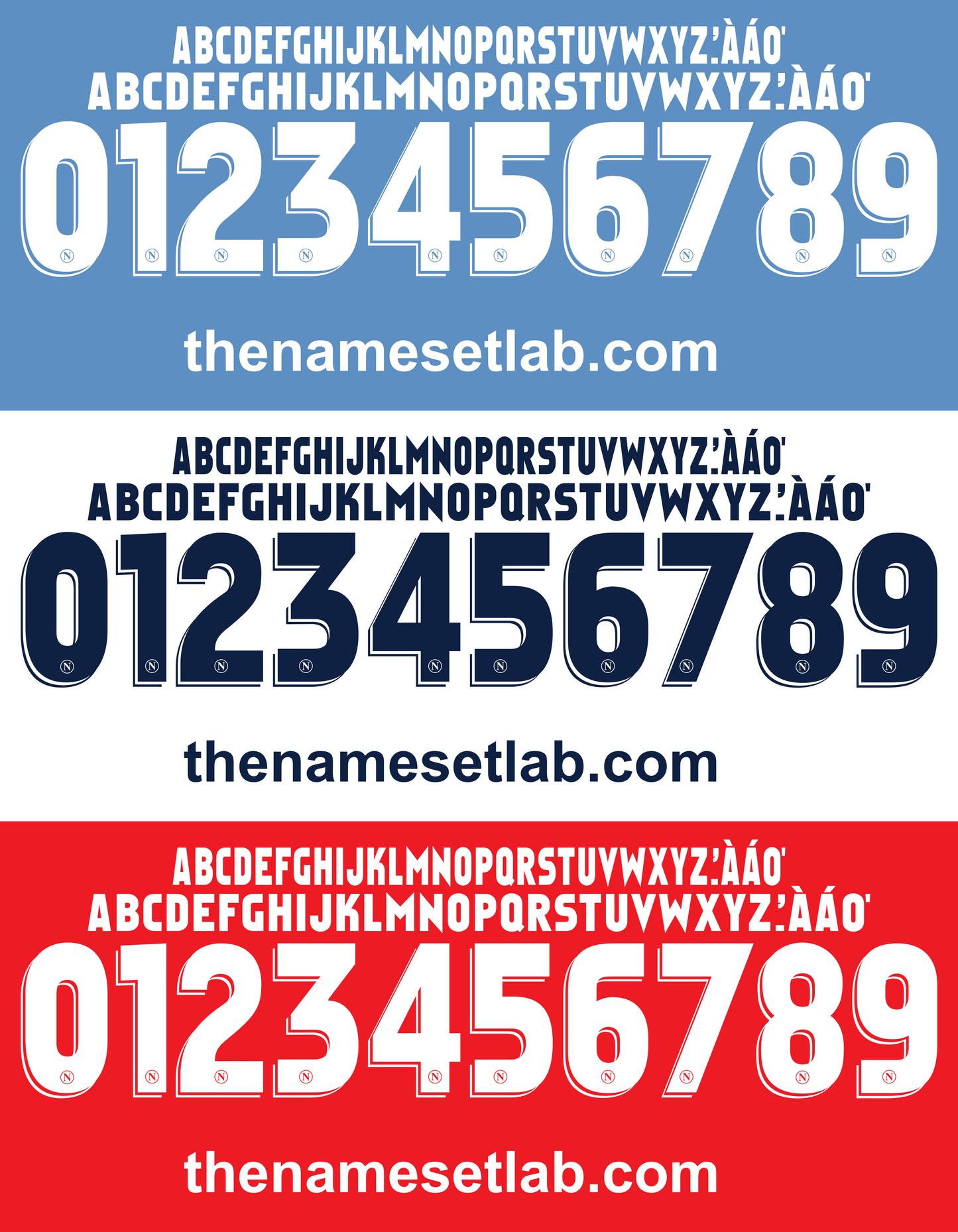 Napoli 2006-2007 Nameset AI Vector File