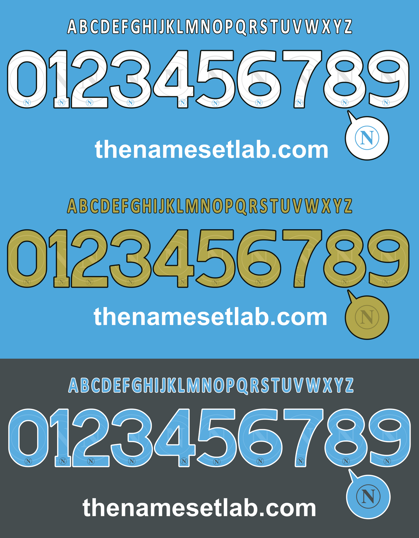 Napoli 2011-2012 Nameset AI Vector File