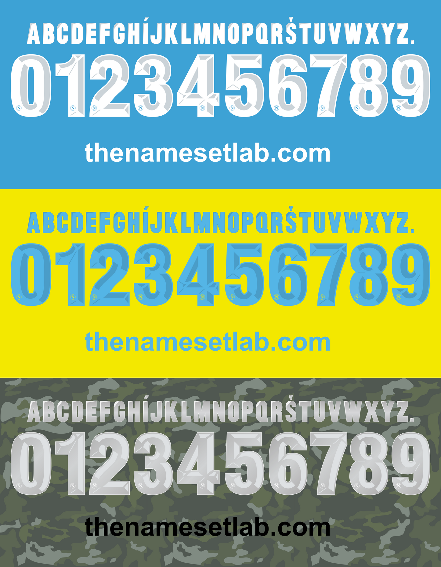 Napoli 2013-2014 Nameset AI Vector File