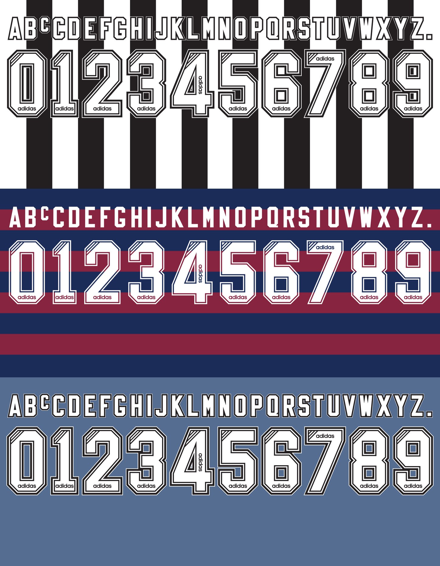 Newcastle United 1995-1997 Nameset AI Vector File