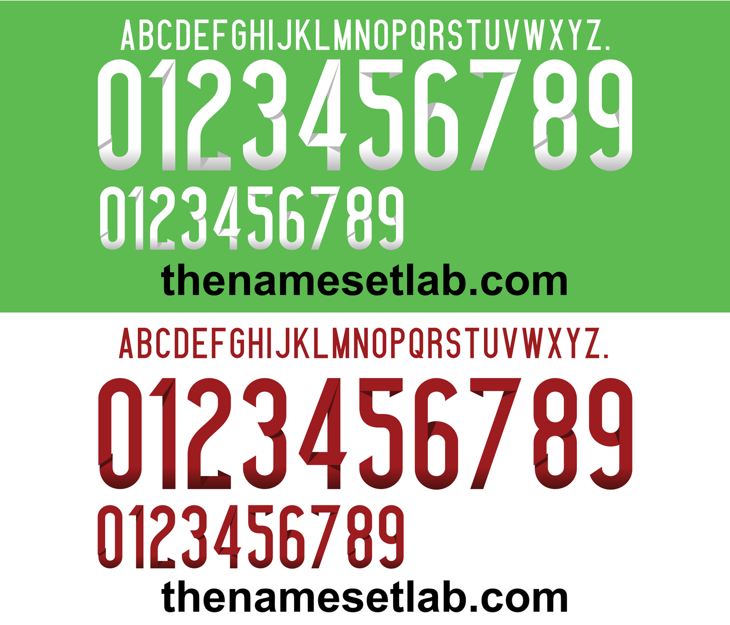 Nigeria 2014 Football Nameset AI Vector File
