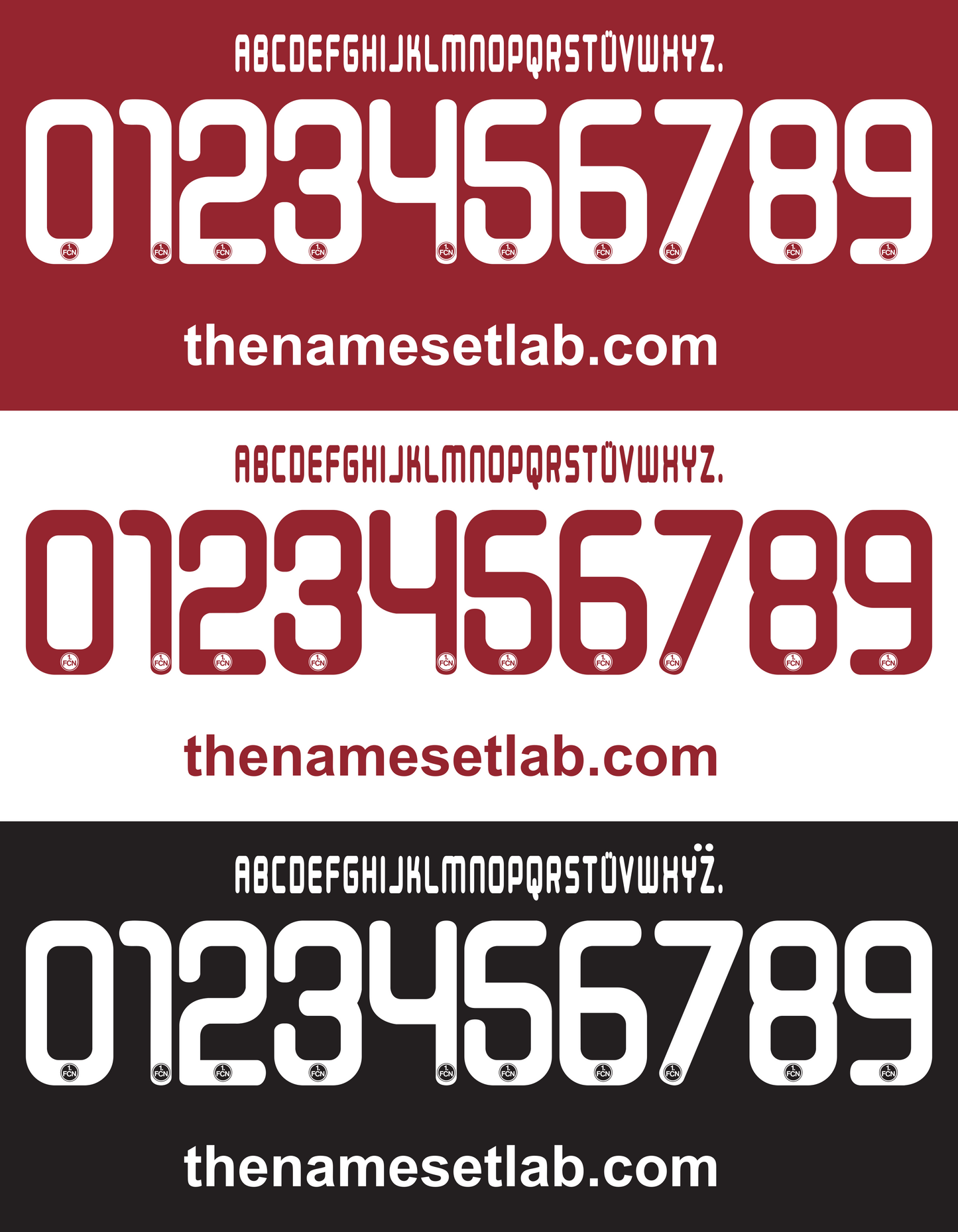 Nurnberg 2013-2014 Nameset AI Vector File
