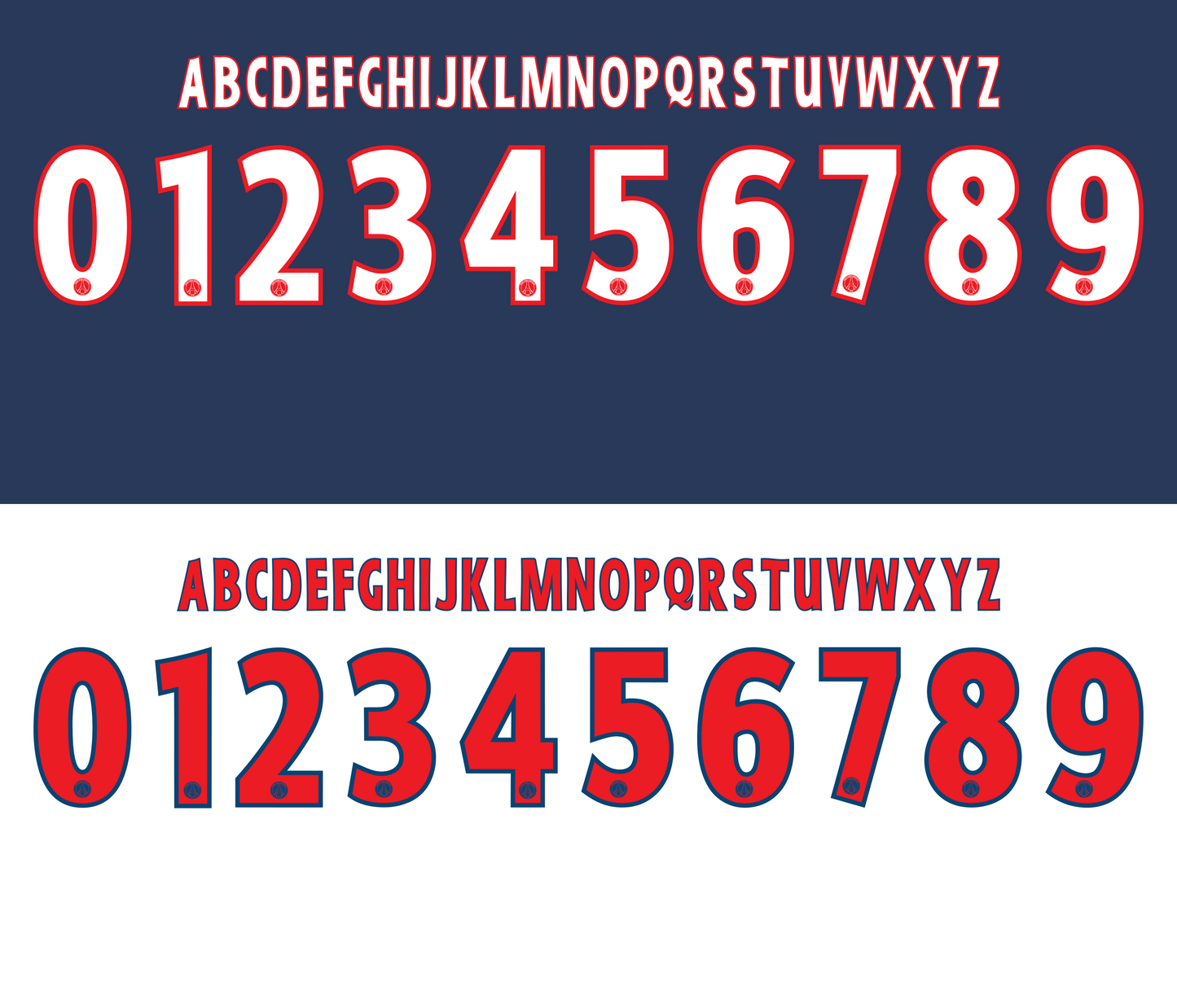 Paris SG 2012–2013 Nameset mockup