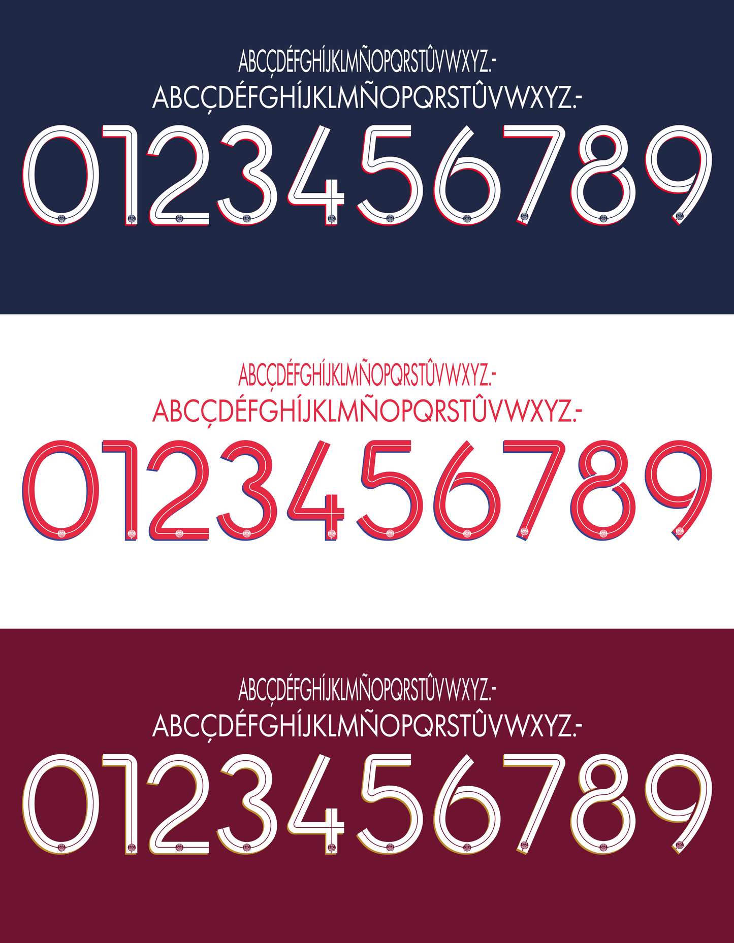 Paris SG UEFA Champions League 2020–2021 Nameset mockup