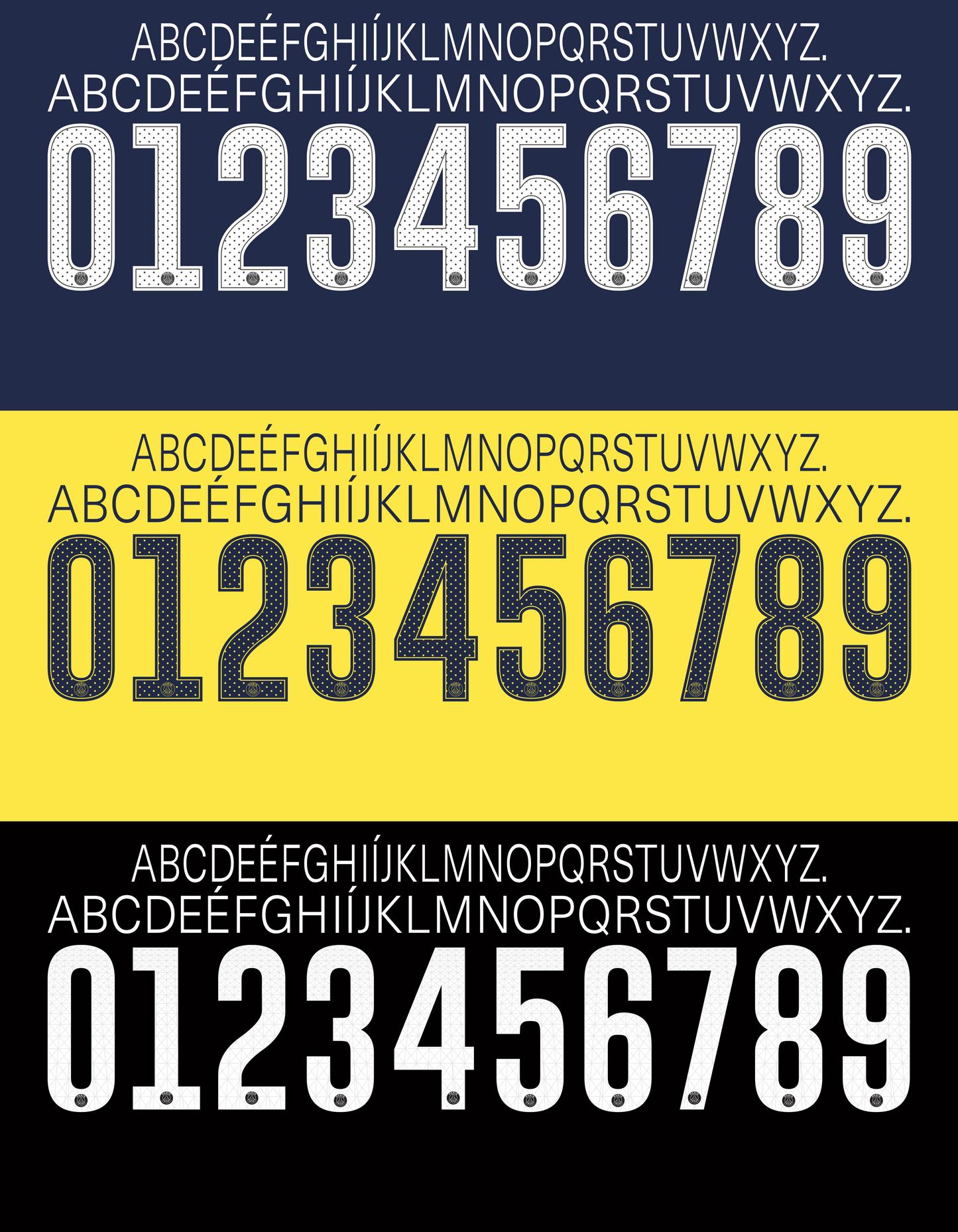 Paris SG Champions League 2017–2018 Nameset Mockup
