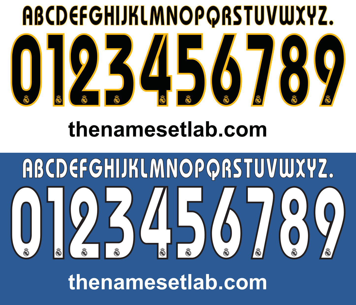 Real Madrid 2003-2005 Nameset Mockup
