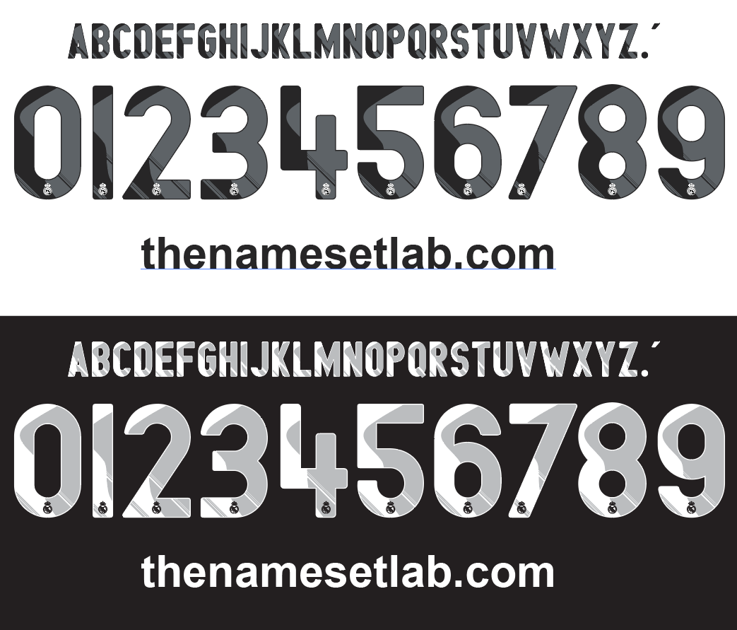 Real Madrid 2009-2010 Nameset mockup