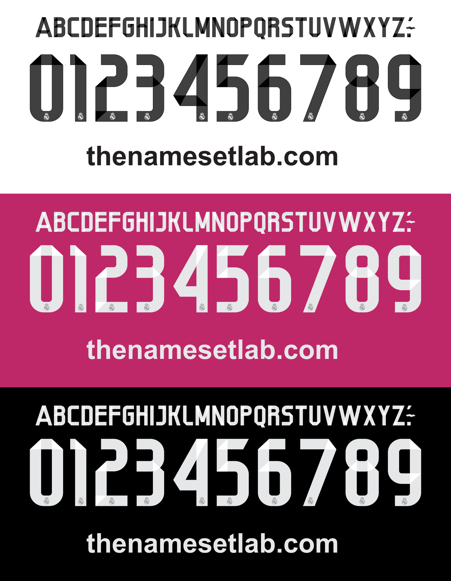 Real Madrid 2014-2105 nameset mockup
