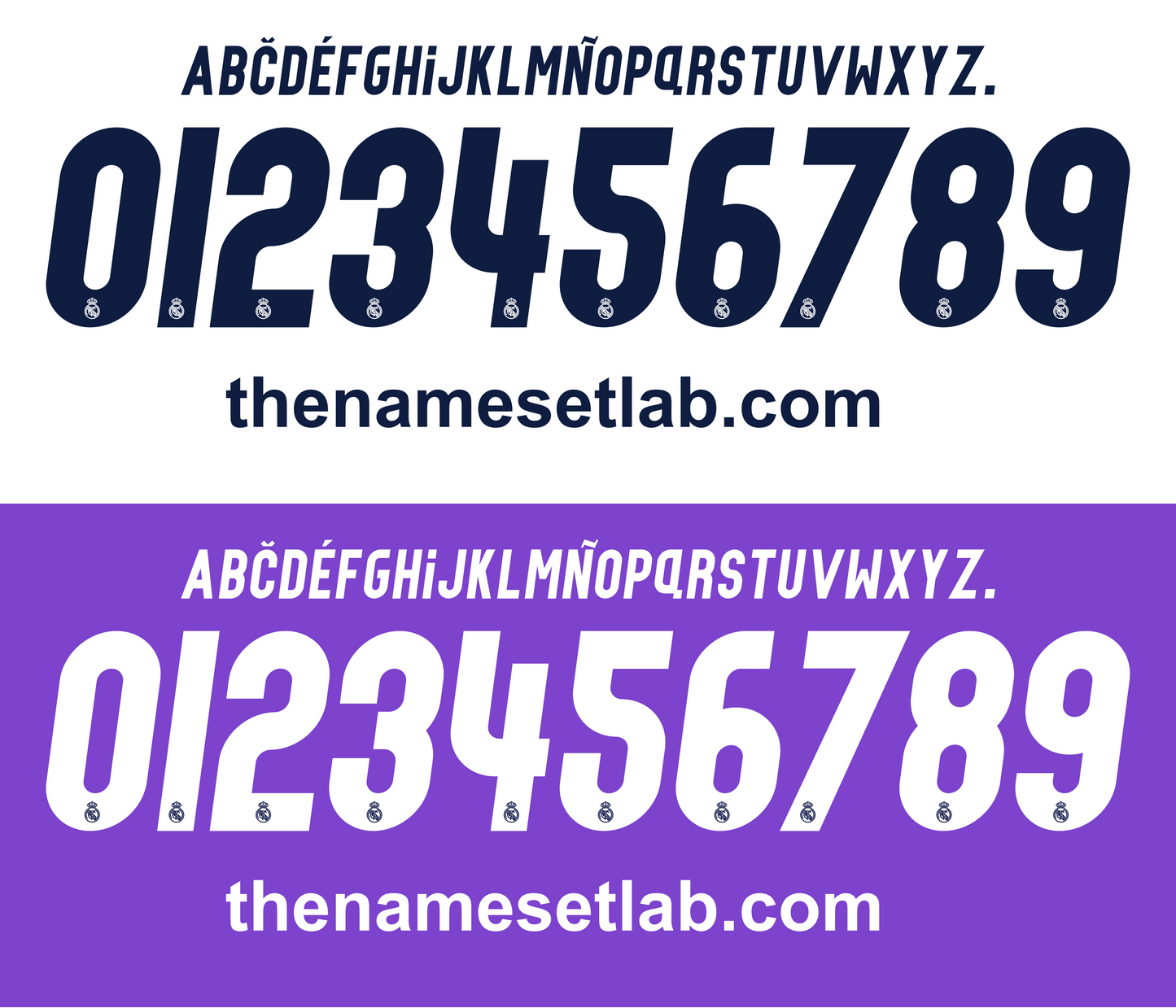 Real Madrid 2016-2017 nameset mockup